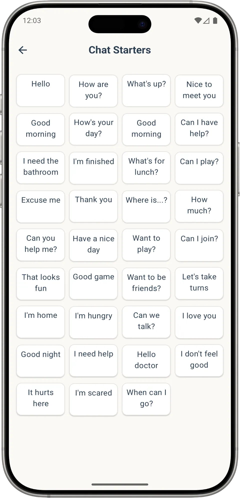 Incluve on a phone: chat